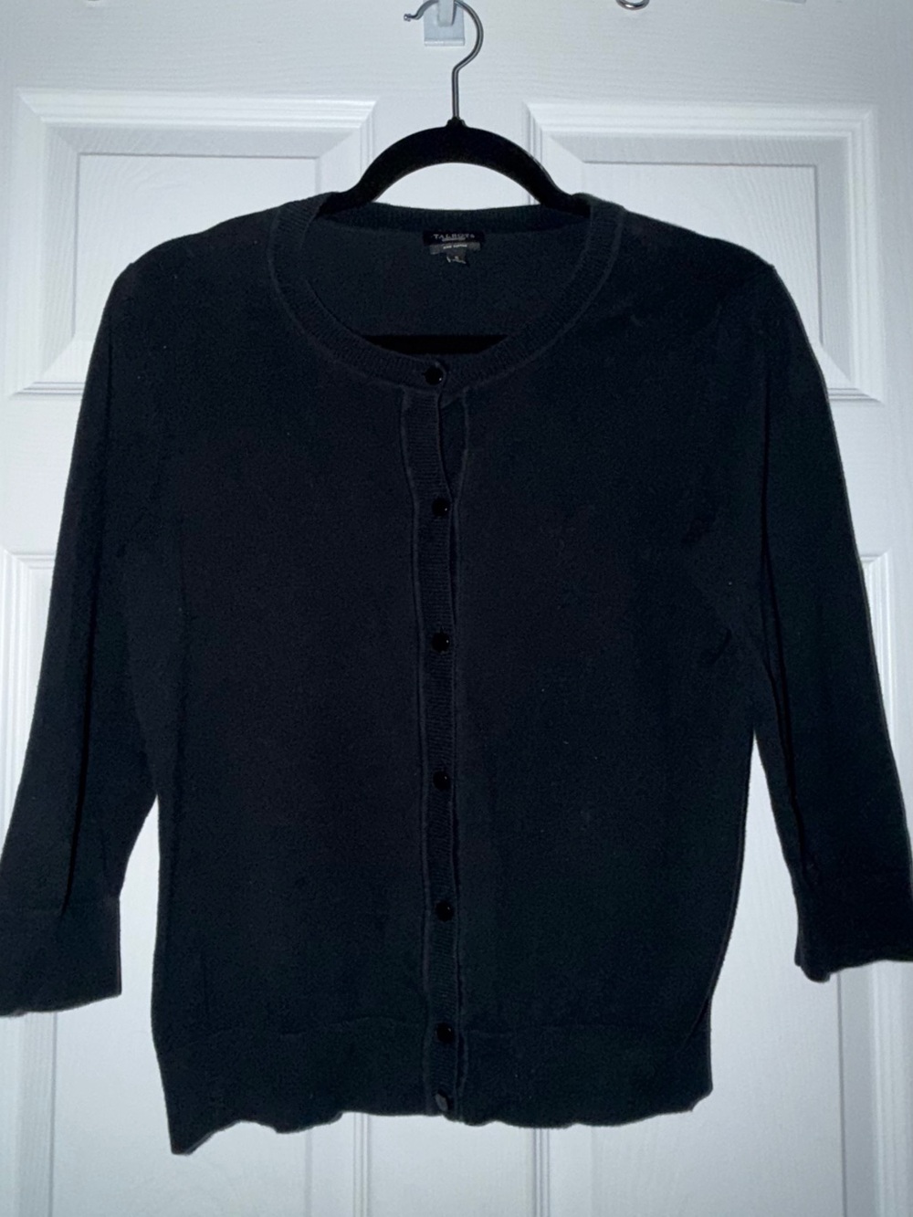 Talbots Black Women’s Button-Front Cardigan Sweater